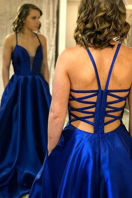 Elegant Royal Blue Long Prom Dress Party Dress   cg10997