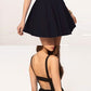 Simple A-Line Spaghetti Straps Backless Black Short Homecoming Dress, Sexy Cocktail Dress cg1102