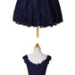 A-Line V-Neck Blue Lace Homecoming Dress,Simple Homecoming Dresses cg1115