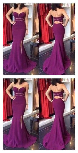 Sweetheart Mermaid Prom Dress, Formal Gown Cut Out Back    cg11150