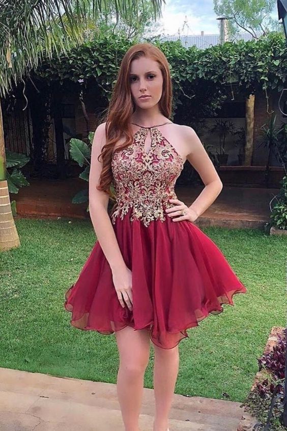 Burgundy Homecoming Dress cg11366 – classygown