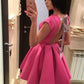 Short homecoming dress， open back homecoming dress   cg11693