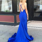 Royal Blue Mermaid Backless Prom Dress,Prom Dreses Long    cg11722