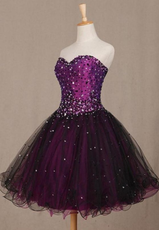 Sweetheart Homecoming Dresses, Purple Short Homecoming Dresses cg1181