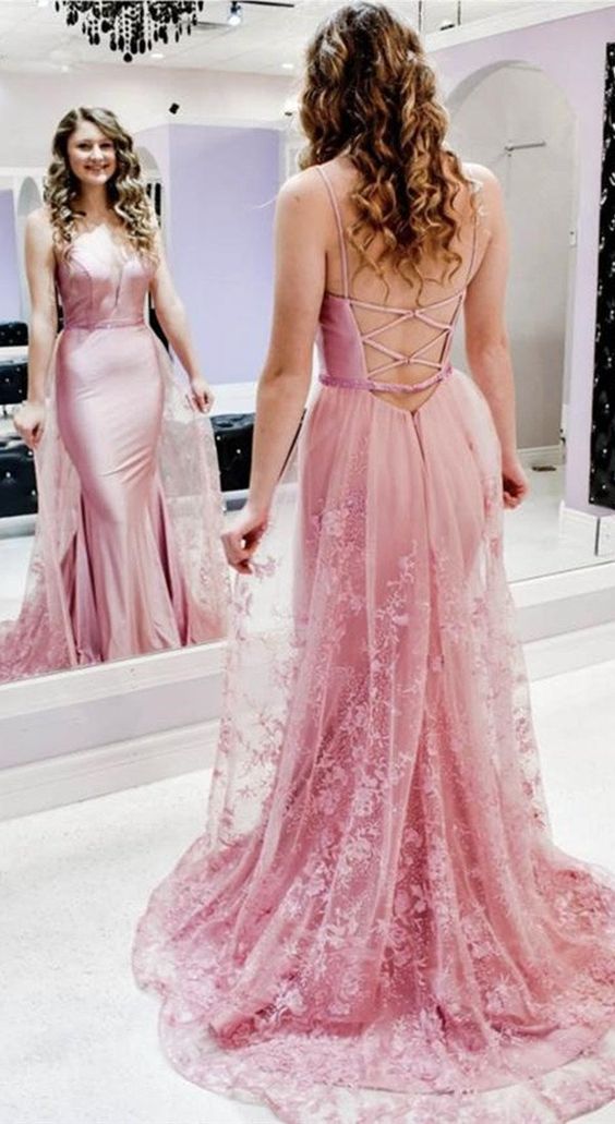 High Fahsion Lace Long Prom Dresses, Popular Mermaid 2020 Prom Dresses   cg11967
