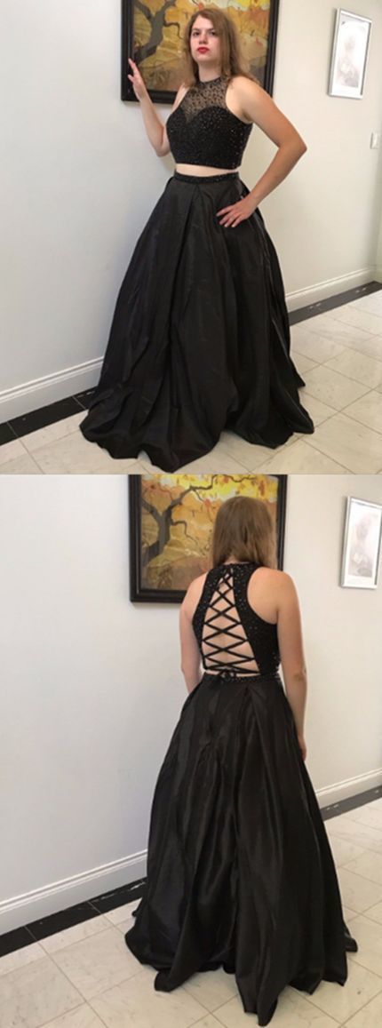 Elegant O-Neck A-Line Prom Dresses   cg12059