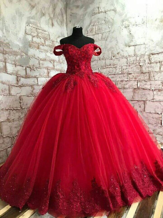 Red Lace Wedding Gown, Custom Bridal Dress Prom Dresses, Evening Dresses   cg12138