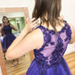 Elegant O-Neck Appliques A-Line Dresses Homecoming Dress   cg12160