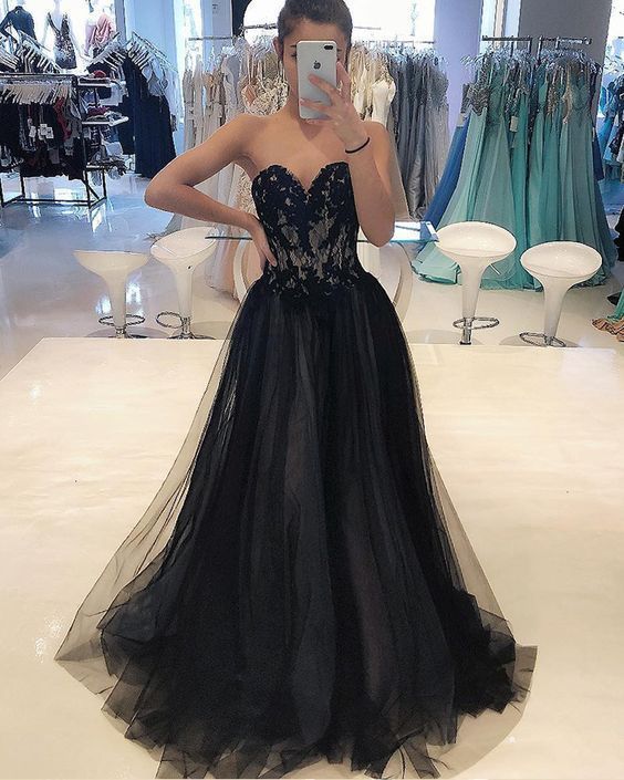 Charming Prom Dress,Tulle Prom Dress,A-Line Prom Dresses,Sweetheart Pr ...