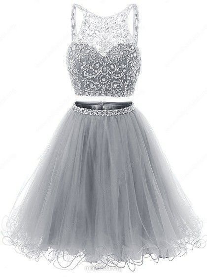 2 Piece Homecoming Dresses,Sparkle Sweet 16 Dress,Homecoming Dress   cg12309