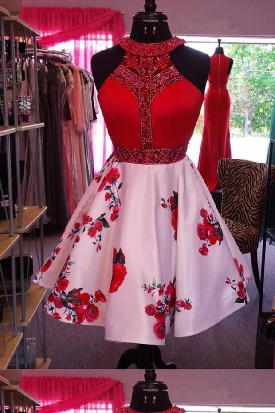 Red Homecoming Dresses A-Line, Short Homecoming Dresses   cg12387
