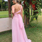 Pink Sexy Prom Dress with Slit    cg12485