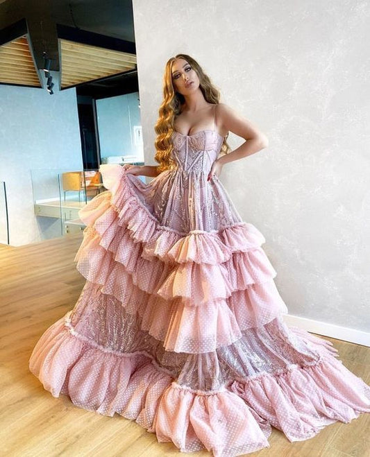 Boho chic luxury blush dress  prom dress   cg12731