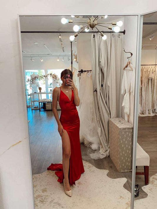 sexy Prom Dress red Prom Dresses   cg12993