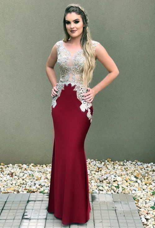 V Neck Mermaid Long Prom Dress   cg13417