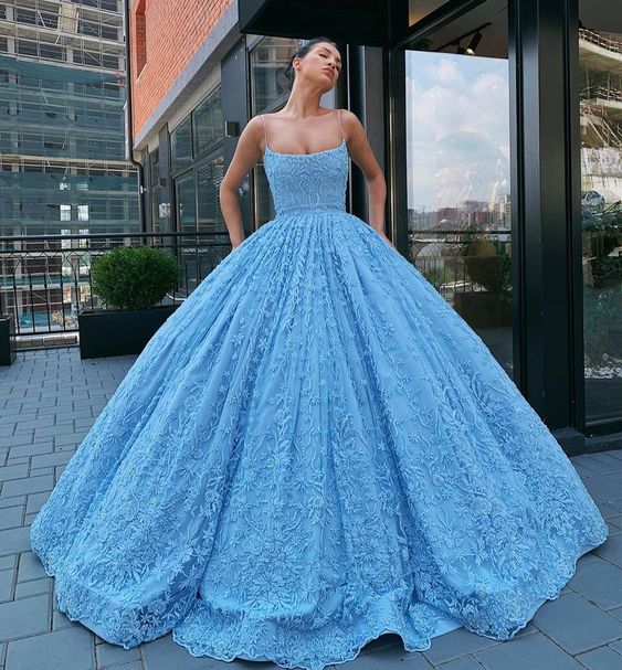 Blue Prom Dress,Charming Evening Dress,Prom Dresses   cg13600