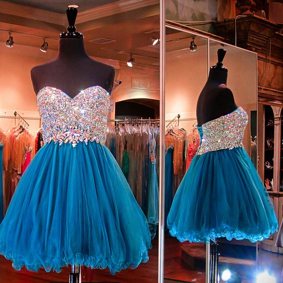 Homecoming Dress,Organza Homecoming Dress,Sweetheart Homecoming Dress,Beading Homecoming Dress   cg13654