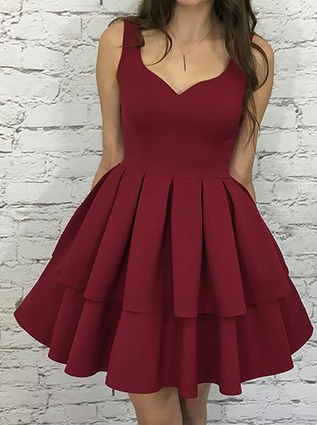 Excellent Homecoming Dresses Simple, Homecoming Dresses Short, Burgundy Homecoming Dresses cg138