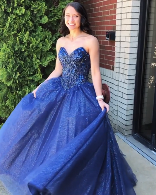 Charming Prom Dress,A-Line Prom Gown,Sweetheart Evening Dress,Tulle Prom Gown   cg13964
