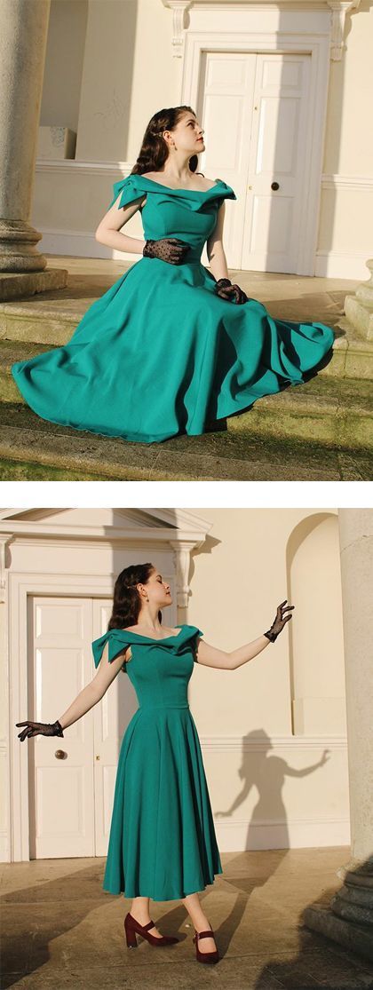 Green Off the Shoulder Party Dress prom dress simple evening dress cg1 ...