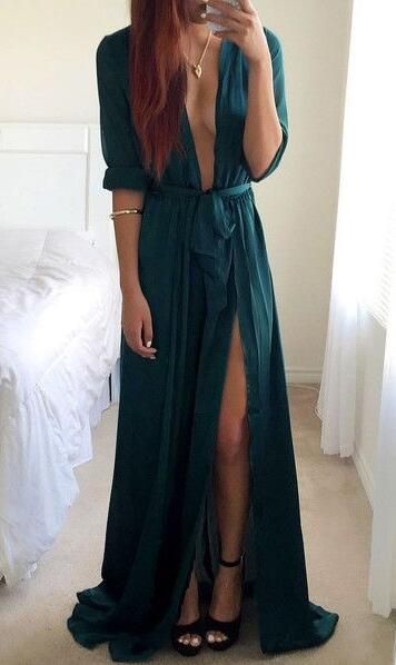 Split Prom Dress,Maxi Prom Dress,Cheap Prom Dress,Long Sleeve Prom Dress   cg14211