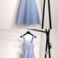 Blue cute tulle summer dress, women fashion homecoming dress cg1437