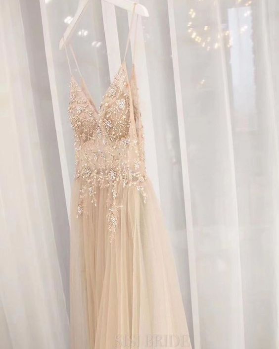 Spaghetti Straps Prom dresses modest, Prom Dresses, Long Prom Dress, Prom dress   cg14806