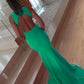 Cut Out Back Satin Mermaid Evening Dress Long Prom Gowns  cg14872