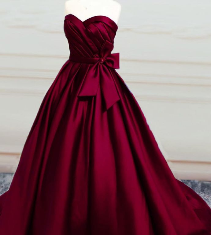 ball gown burgundy prom dresses long evening gown   cg14961