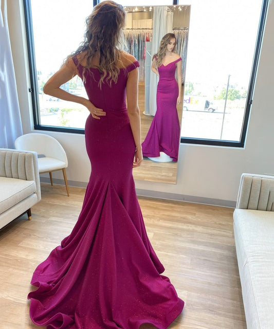 MERMAID LONG PROM DRESS V NECK EVENING DRESS   cg15162