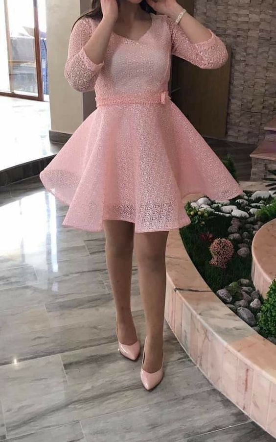 Sexy pink Homecoming Dress   cg15598