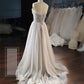 Light Champagne A-Line Beaded Sweetheart Long Prom Dress, Eveing Dress Formal Dress   cg15681