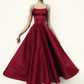 Multi Straps Prom Dresses Midi Satin Ball Gown     cg15857