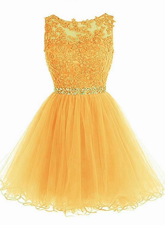 Short Homecoming Dresses Tulle Homecoming Dress    cg16078