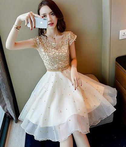 Cute tulle lace women fashion dress, homecoming dress, party dress cg1610