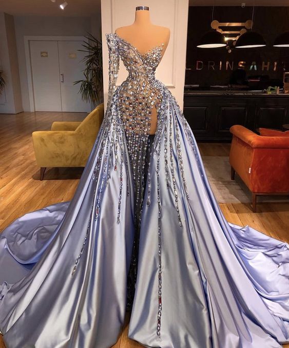 Long Evening Dresses beautiful prom gown    cg16238