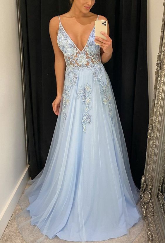 Elegant Light Blue Prom Dresses 2021 cg16242 – classygown
