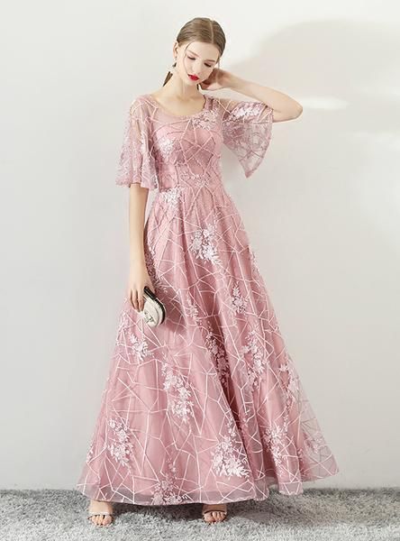 pink Prom Dress, long Prom Dress   cg16305