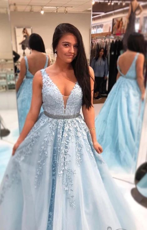Ball Gown Long Prom Dress With Applique and Beading,Fashion School Dance Dress Sweet 16 Quinceanera Dress   cg16602