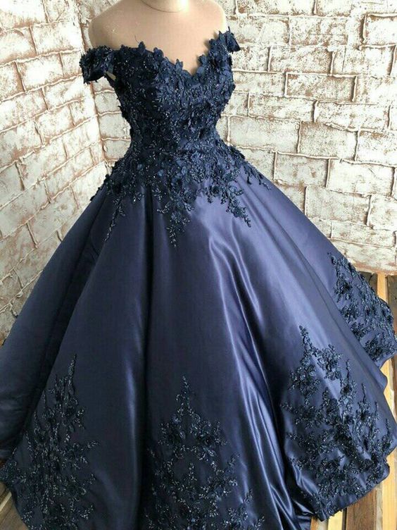 beautiful blue formal ball gown Prom Dress cg16609 – classygown