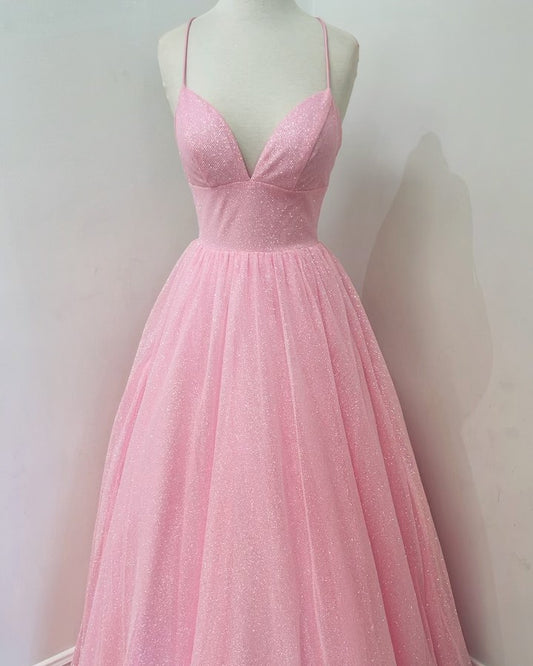 Pink Princess Long Prom Dress   cg16781