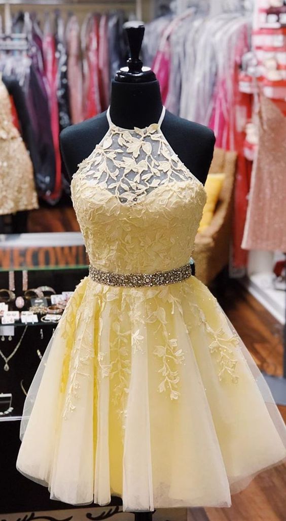 Homecoming Dresses yellow Wedding Party Dress   cg16822
