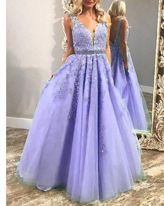 lunge V Neck Long Girls Pageant Dress Prom Graduation Gown prom dress    cg17047