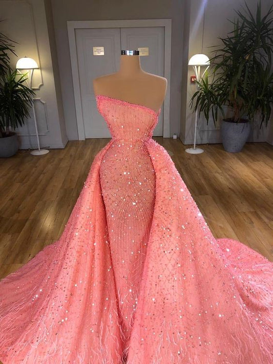 Pink long prom dress formal evening dress, party dress   cg17259