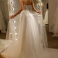 Deep Plunge V Neck Lace Corset Prom Dress    cg17529