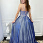 Sexy Spaghetti Straps A-Line Prom Dresses,Long Prom Dresses,Cheap Prom Dresses   cg17817