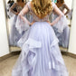 Princess A-line Long Sleeves Ball Gown prom drsess     cg17840