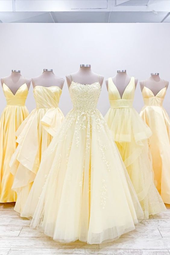 Yellow Formal Dresses Prom Dress Formal Dress    cg18039