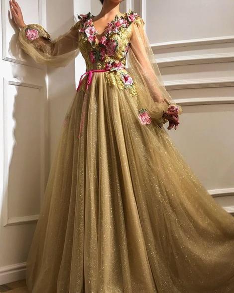 Evening Prom Dresses with Long Sleeves    cg18058