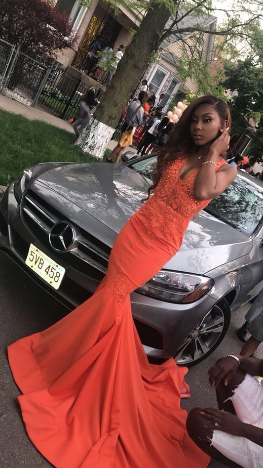 mermaid unique long Evening prom Dress   cg18098